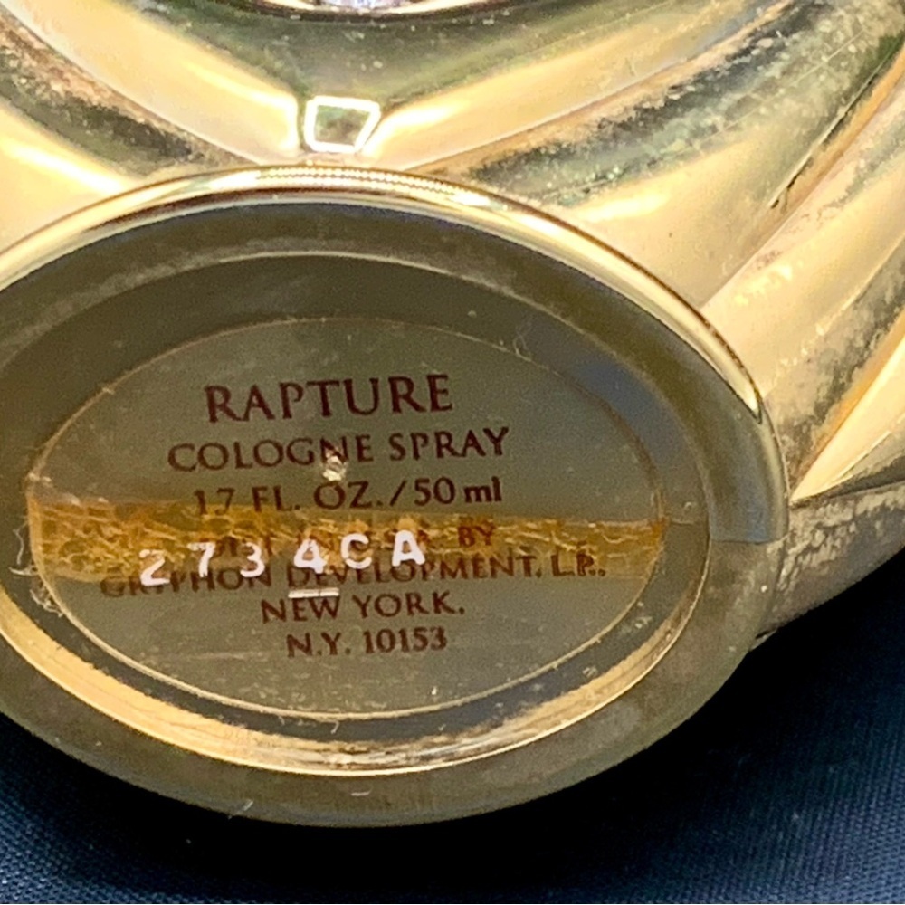 Vintage Victorian Secret Rapture Cologne Perfume Original Hert Bottle 1,7 Oz - Picture 5 of 12